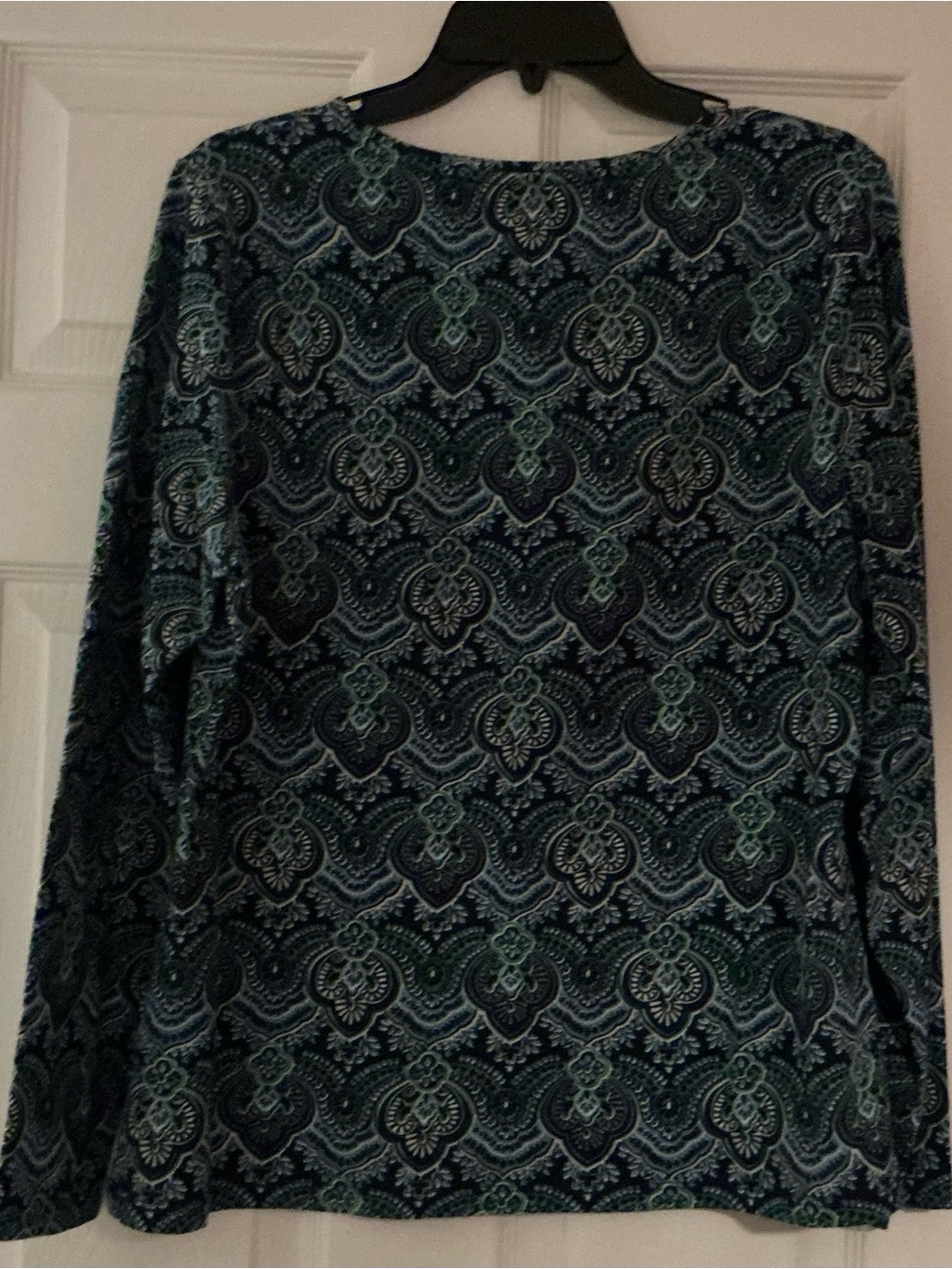 Talbots Pattern Long Sleeve Top - Picture 2 of 5